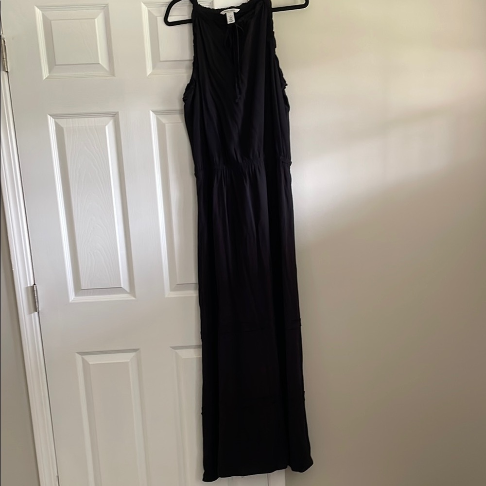 White House Black Market Black Halter Maxi Dress